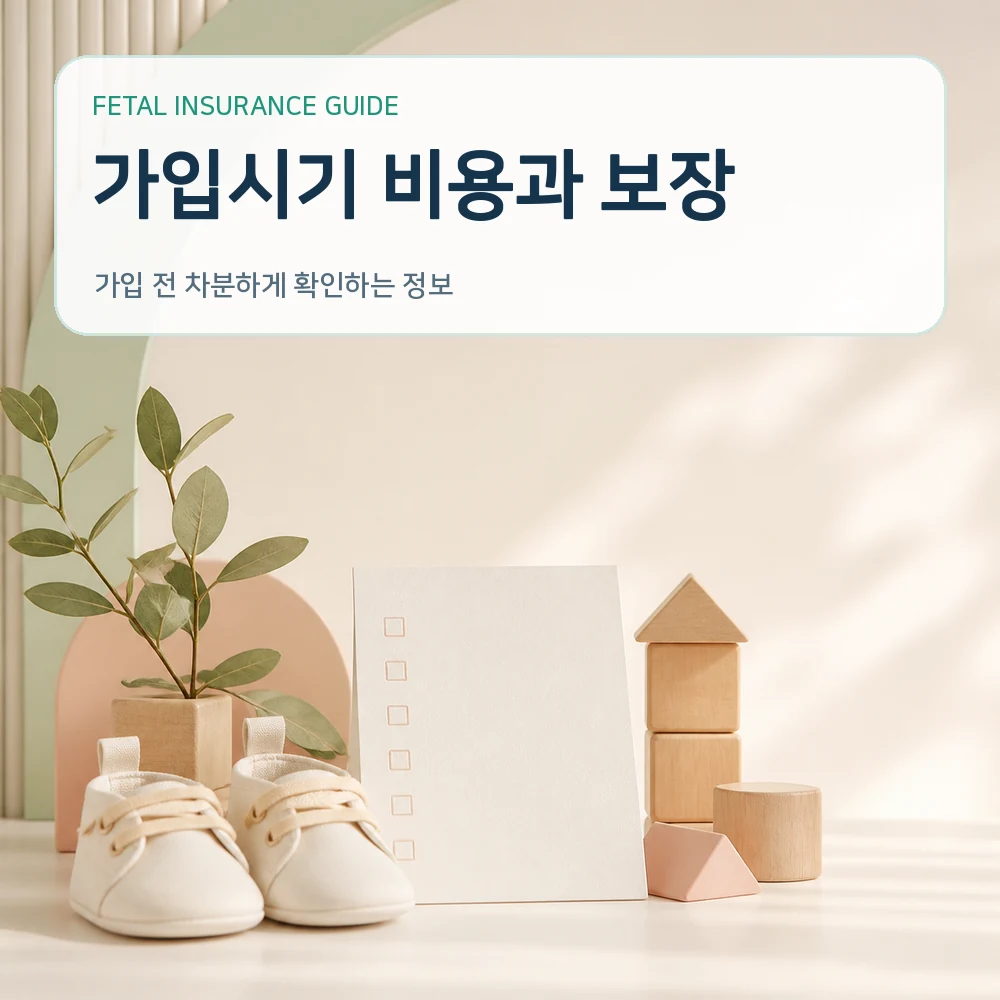 태아보험 가입시기 비용과 보장