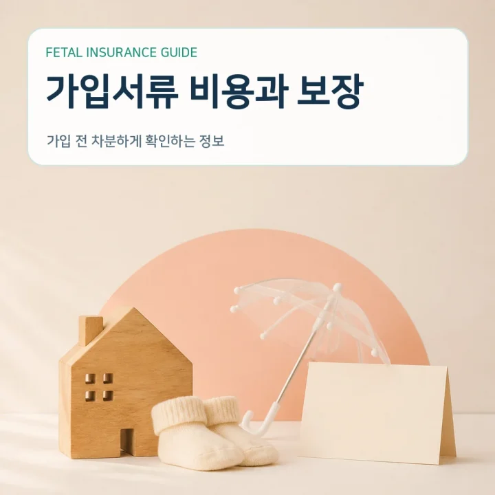 태아보험 가입서류 비용과 보장