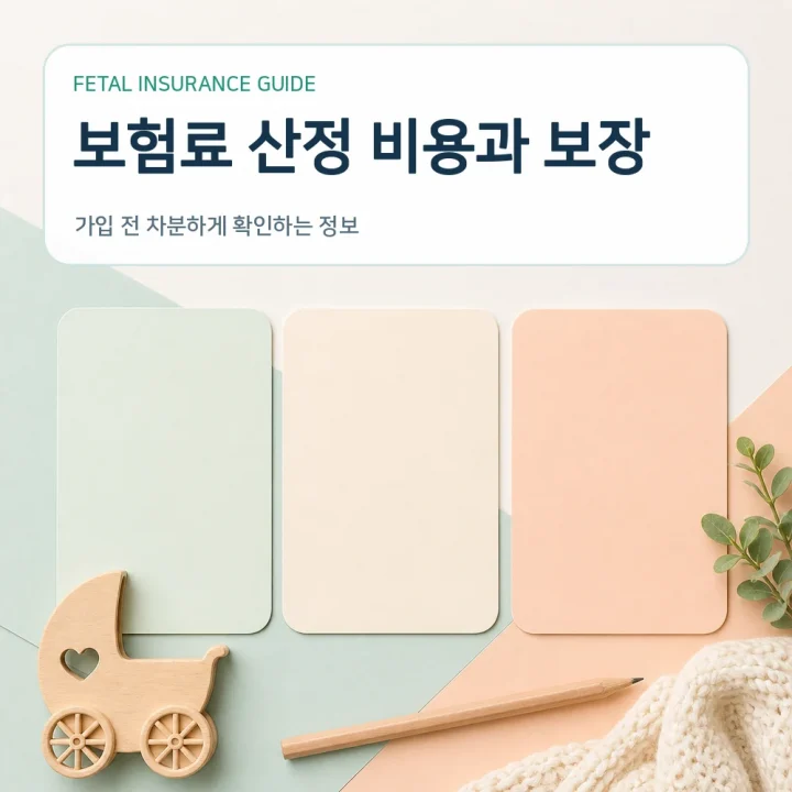 태아보험 보험료 산정 비용과 보장