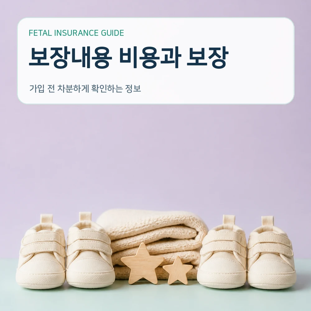태아보험 보장내용 비용과 보장
