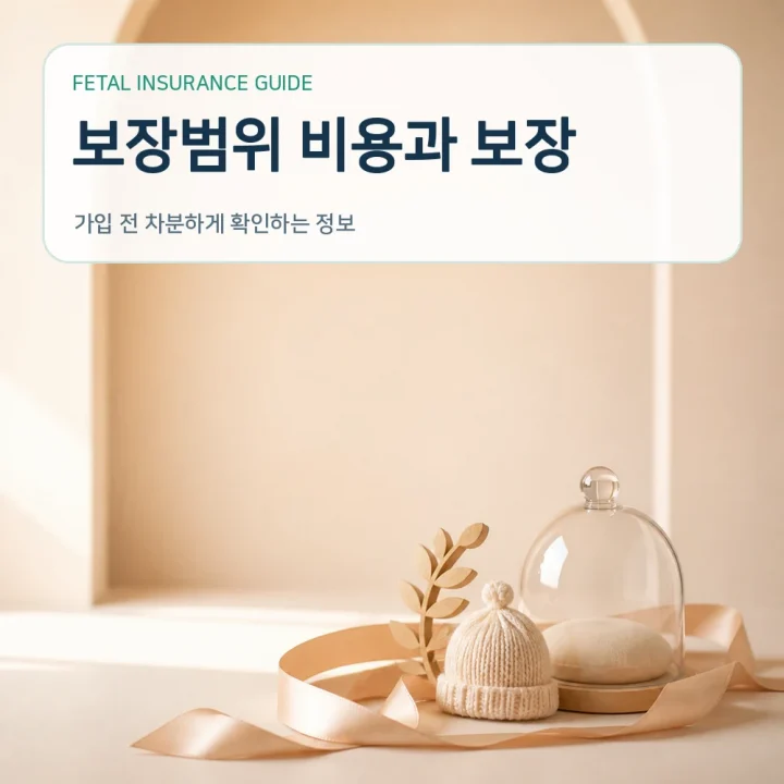 태아보험 보장범위 비용과 보장