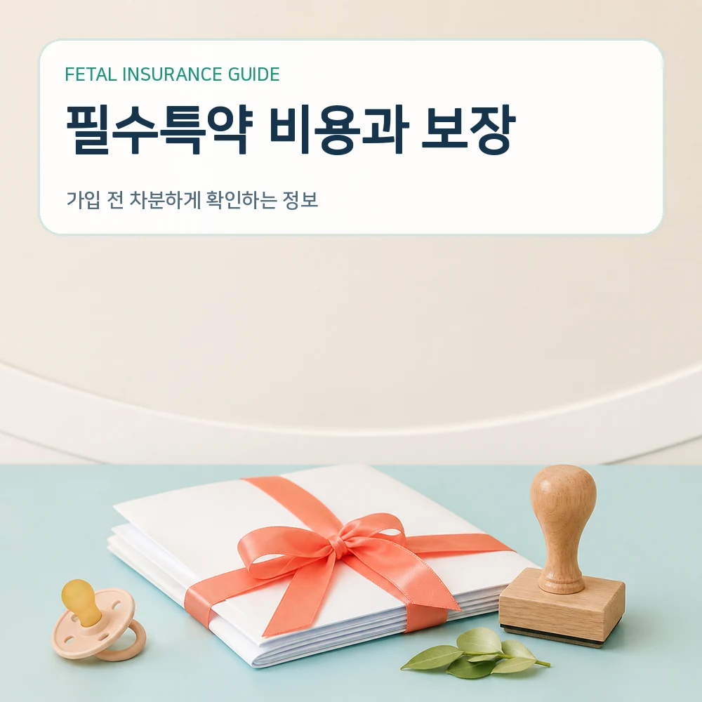 태아보험 필수특약 비용과 보장
