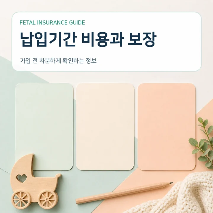 태아보험 납입기간 비용과 보장