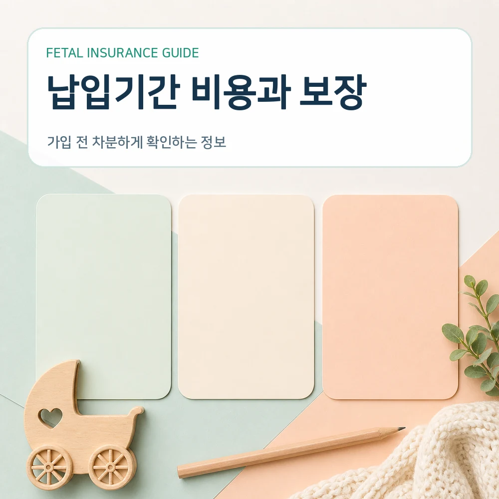 태아보험 납입기간 비용과 보장