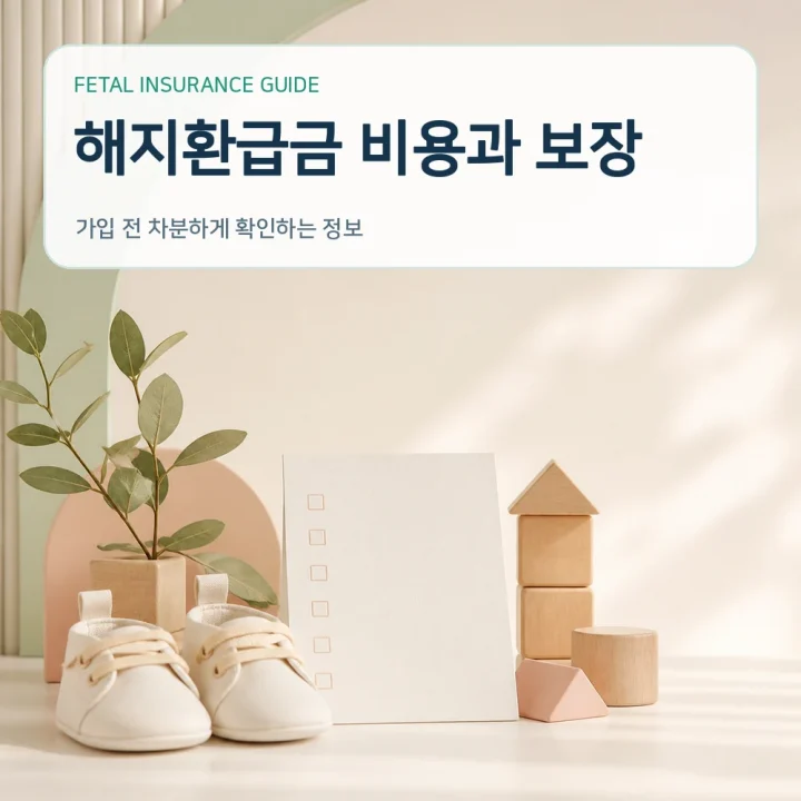 태아보험 해지환급금 비용과 보장