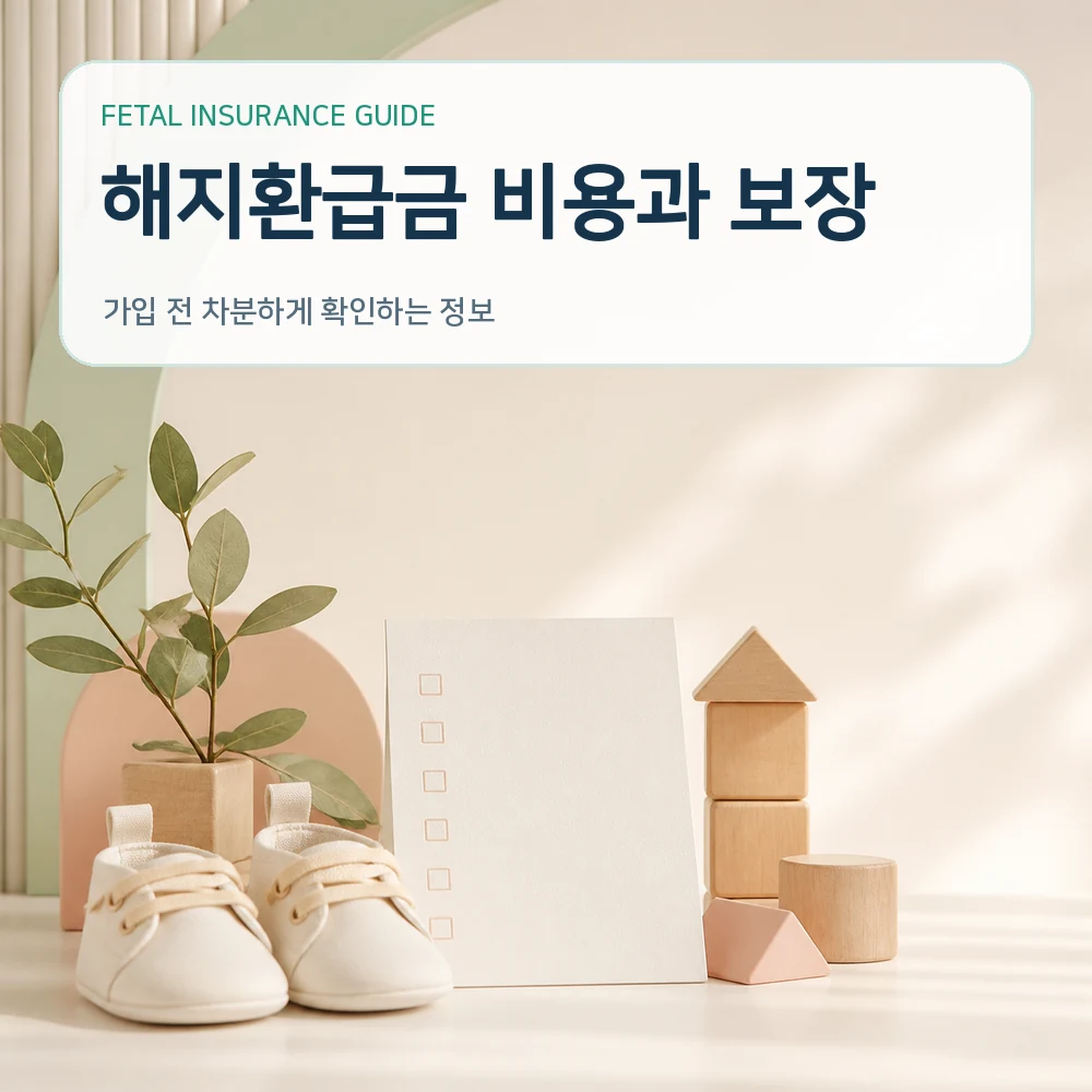 태아보험 해지환급금 비용과 보장