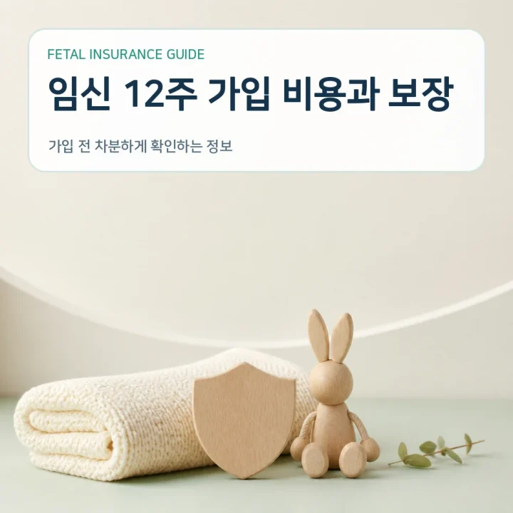 태아보험 임신 12주 가입 비용과 보장