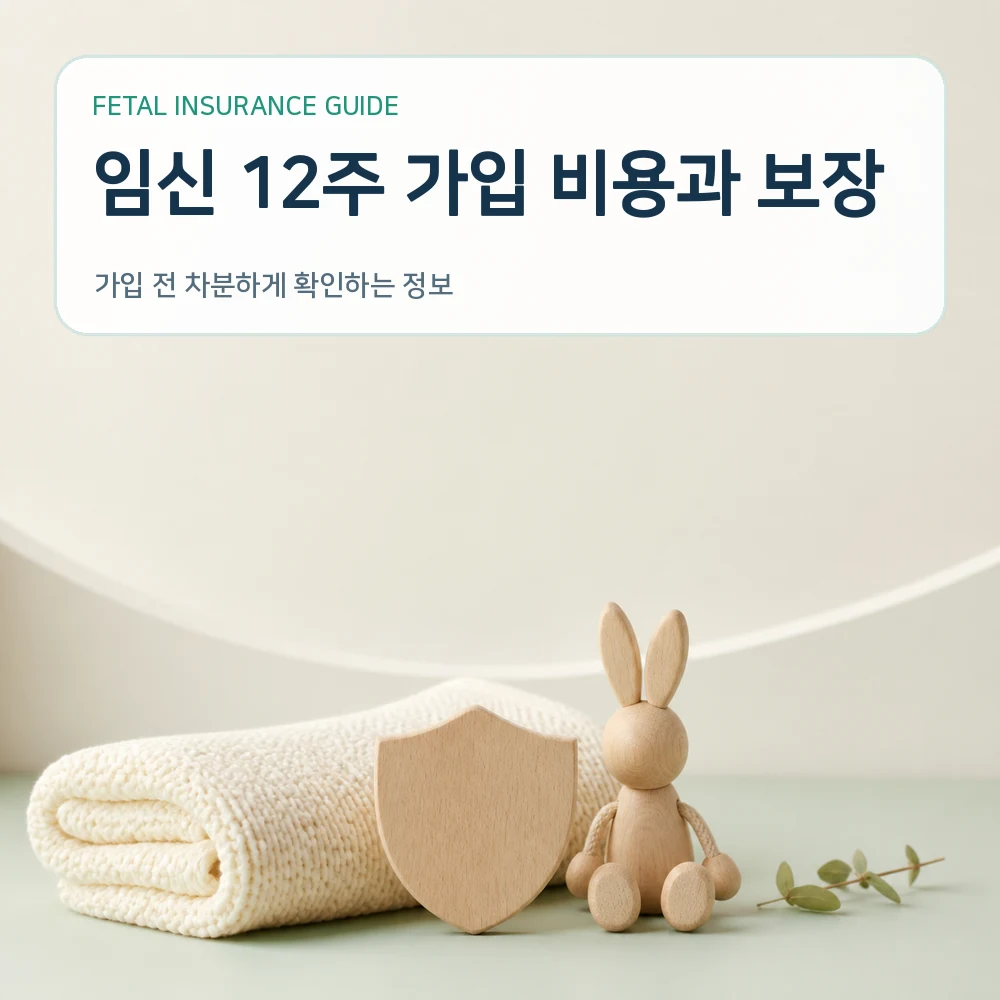 태아보험 임신 12주 가입 비용과 보장