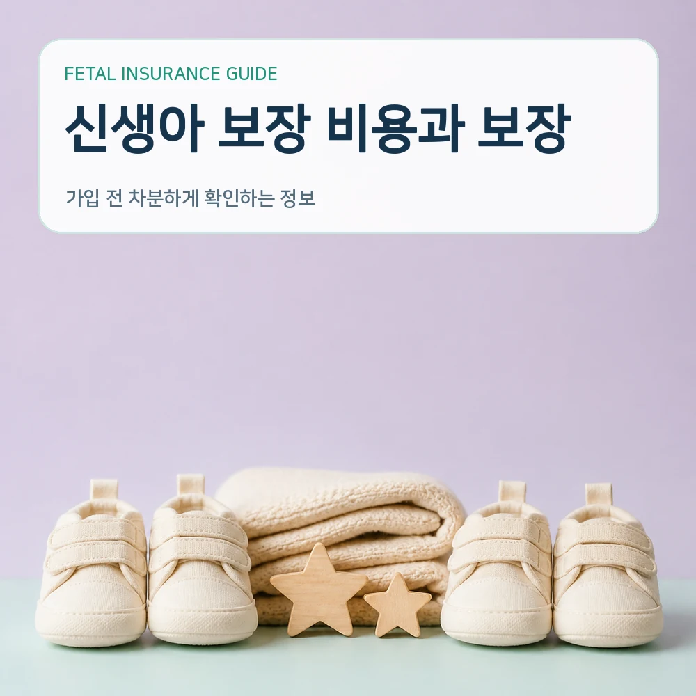 태아보험 신생아 보장 비용과 보장