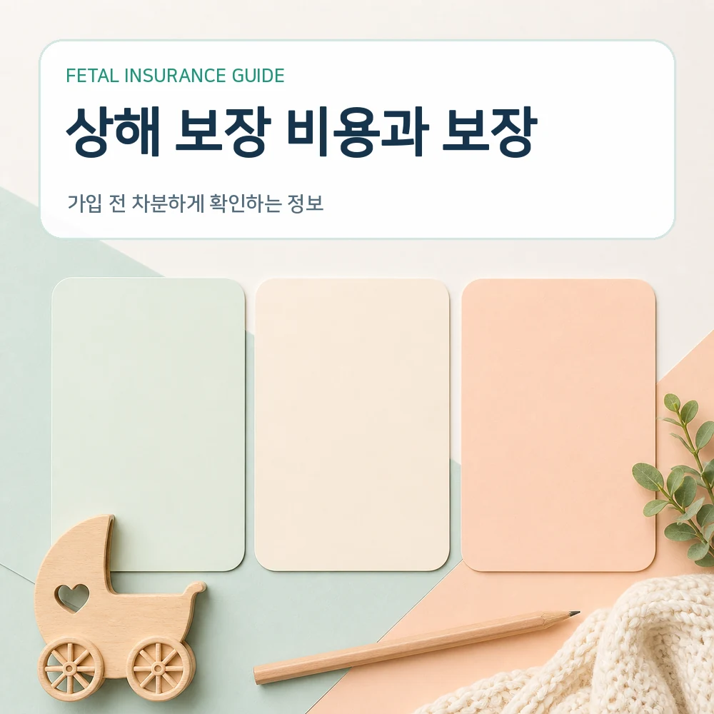 태아보험 상해 보장 비용과 보장