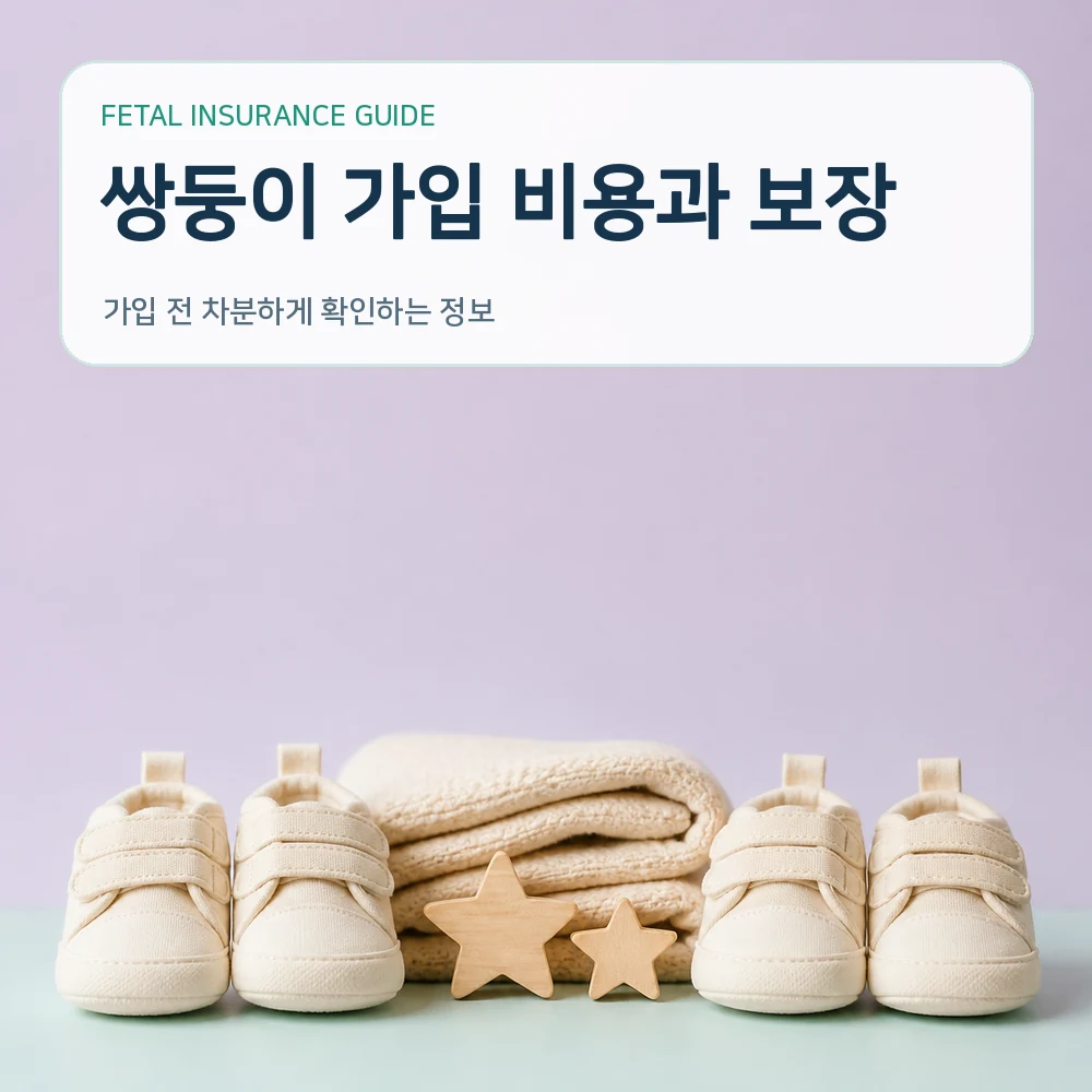태아보험 쌍둥이 가입 비용과 보장